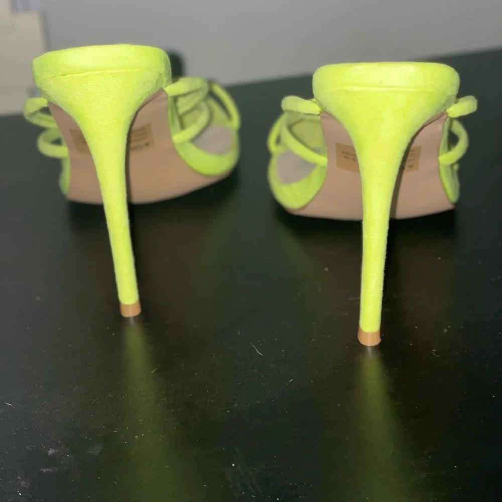 Neon sale ! Slip on heels 8.5 summer!!! Price drop - Picture 2 of 2